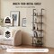 Wall Mounted Industrial Pipe Shelf 5 Tier Storage Rack for Home Use